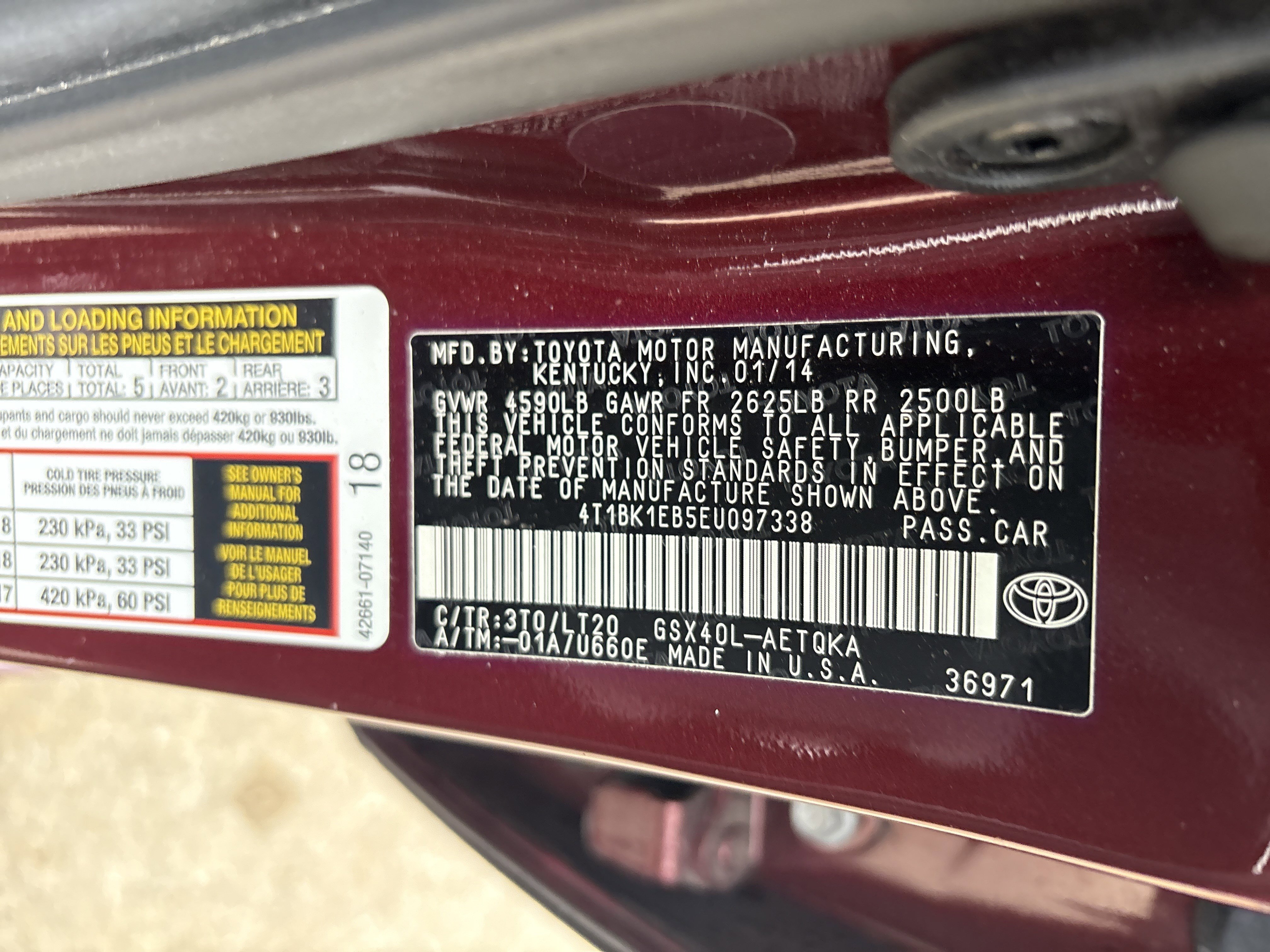 Used 2014 Toyota Avalon XLE Touring image 35