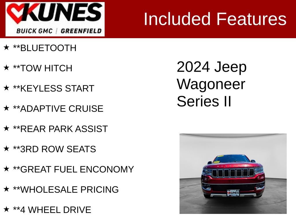 Used 2024 Jeep Wagoneer Series II AWD/4WD image 3