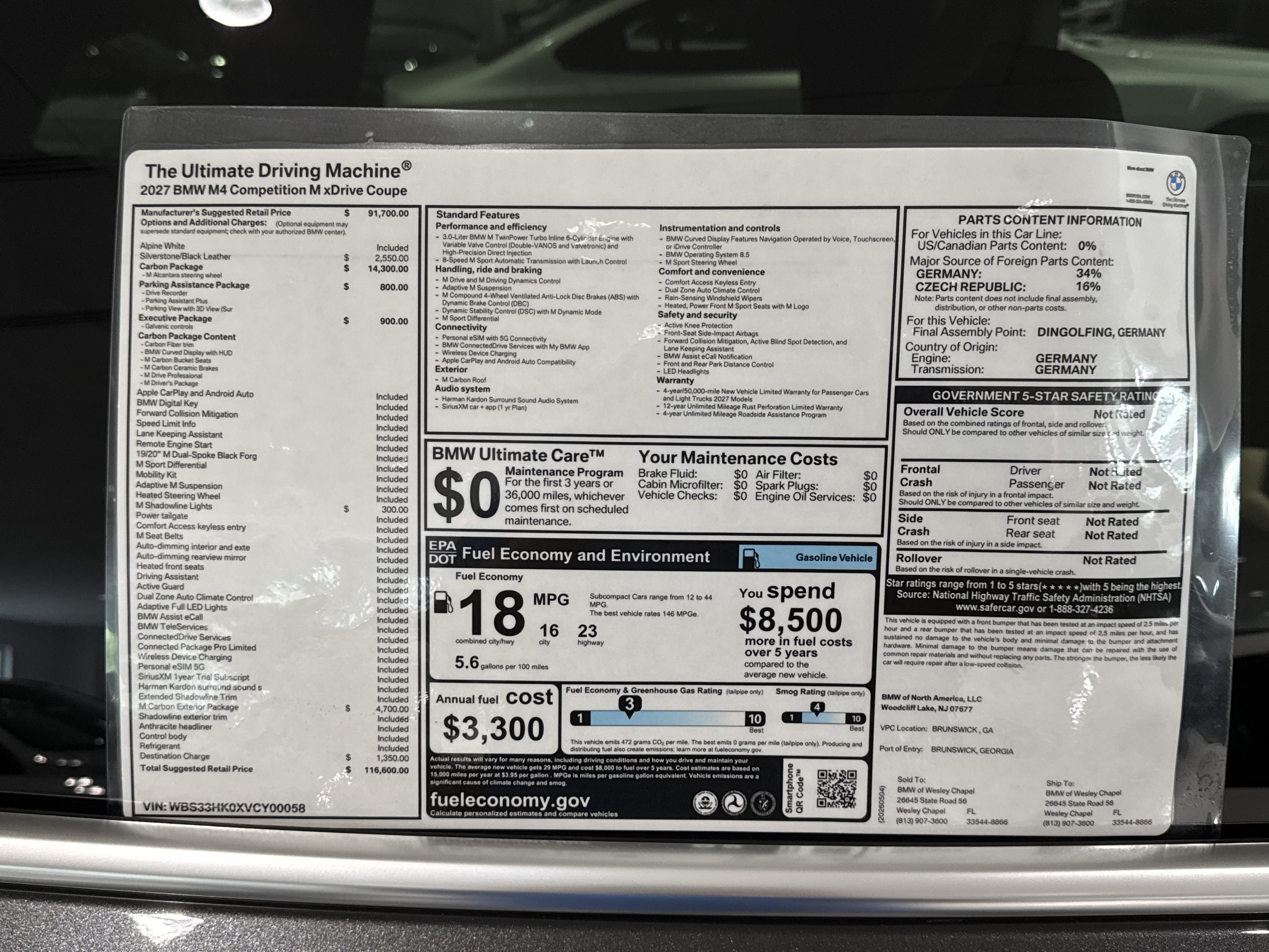 New 2027 BMW M4 xDrive Competition w/ Carbon Package AWD/4WD image 29