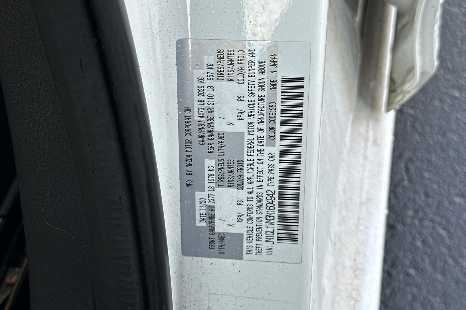 Used 2021 MAZDA MAZDA6 Touring image 13