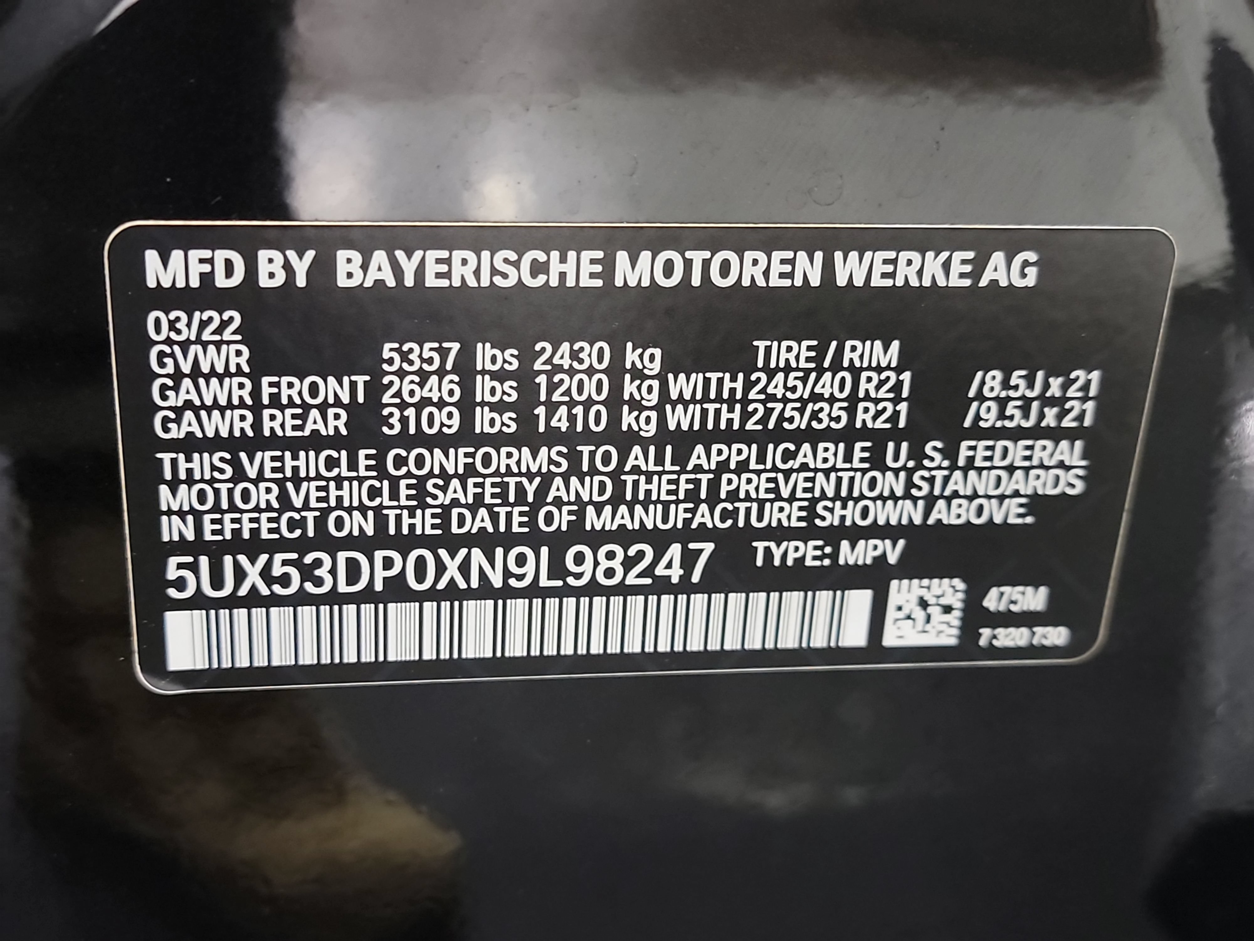 Used 2022 BMW X3 xDrive30i w/ Premium Package 2 AWD/4WD image 33