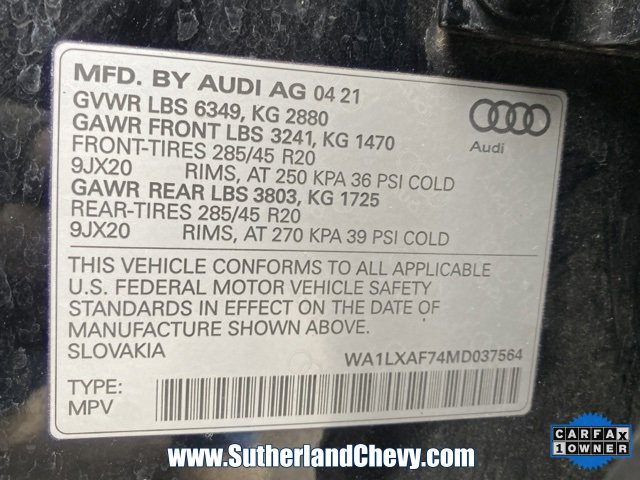 Used 2021 Audi Q7 3.0T Premium Plus image 57