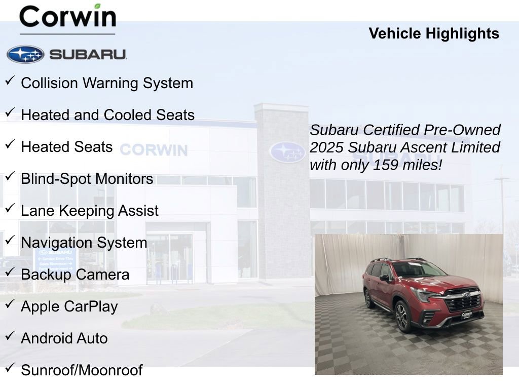 Certified 2025 Subaru Ascent Limited image 9