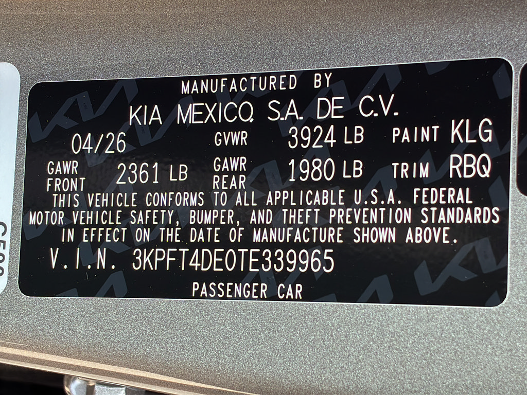 New 2026 Kia K4 FWD image 29