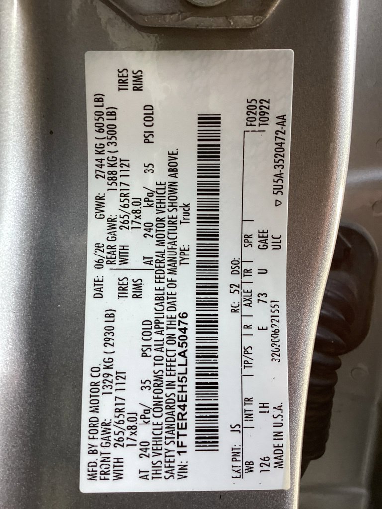 Used 2020 Ford Ranger XL w/ Equipment Group 101A Mid RWD image 68