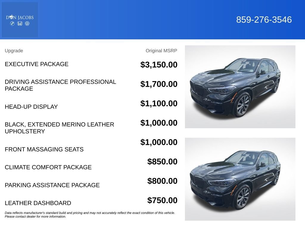 Used 2023 BMW X5 M50i w/ Executive Package AWD/4WD image 3