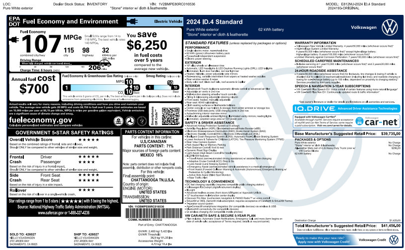 Used 2024 Volkswagen ID.4 2WD image 4