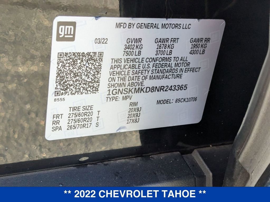Certified 2022 Chevrolet Tahoe LS image 35