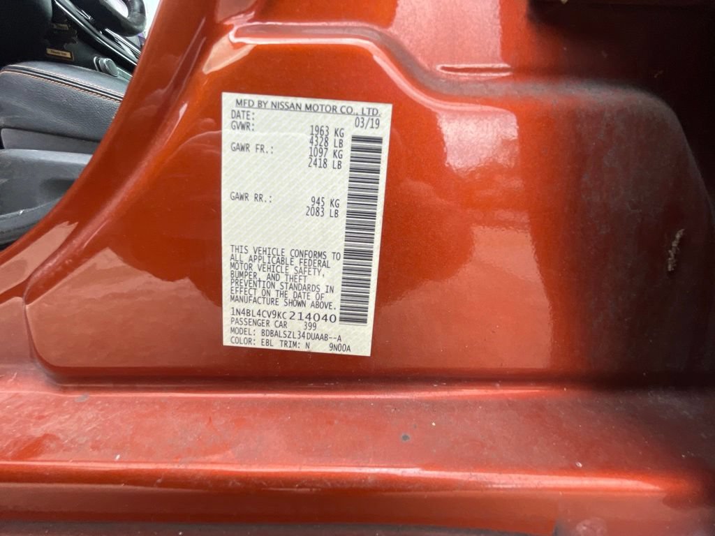 Used 2019 Nissan Altima 2.5 SR w/ SR Premium Package FWD image 14