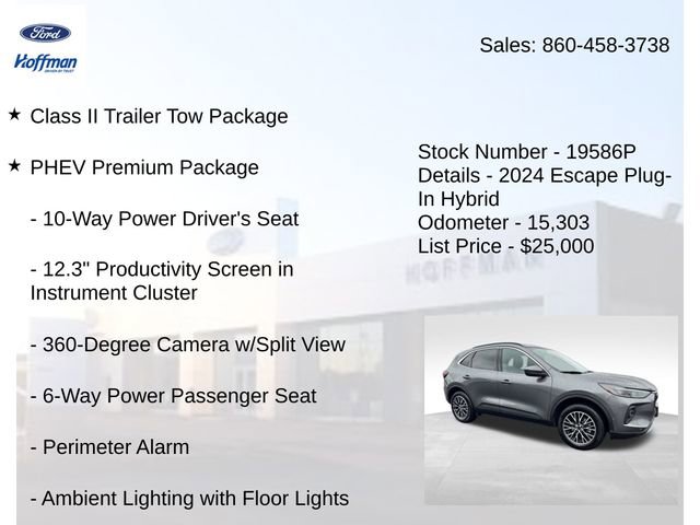 Used 2024 Ford Escape SE w/ PHEV Premium Package FWD image 5