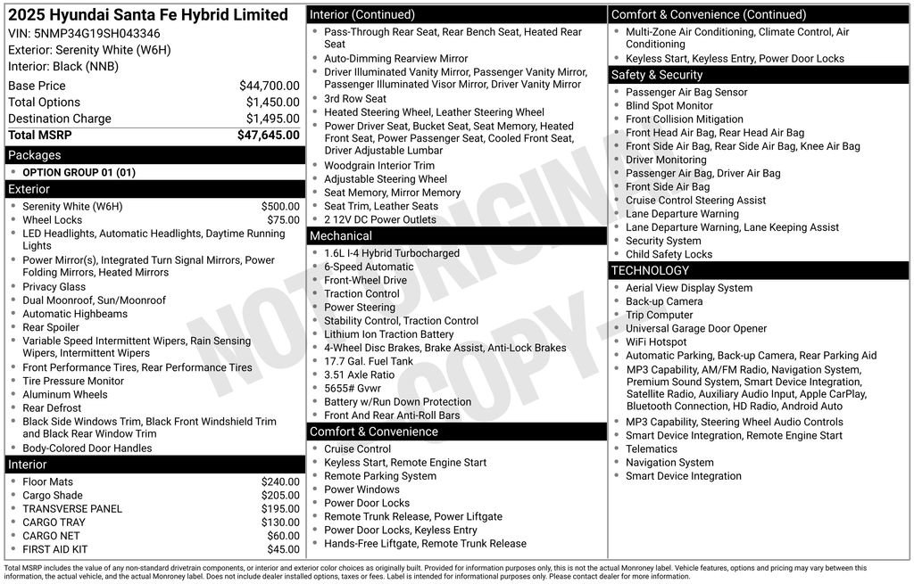 Used 2025 Hyundai Santa Fe Limited FWD image 7