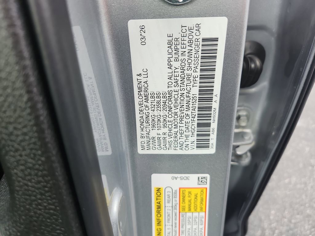 New 2026 Honda Accord SE image 32