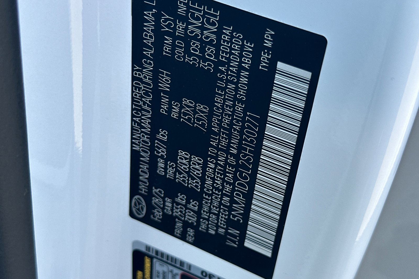 New 2025 Hyundai Santa Fe SE image 23