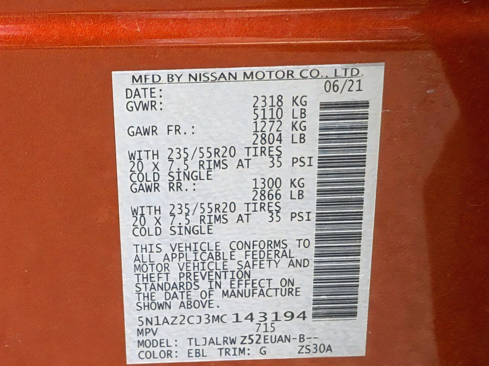 Used 2021 Nissan Murano SL w/ SL Moonroof Package FWD image 35