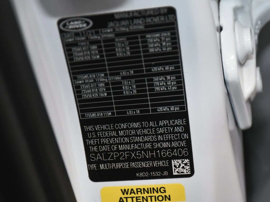 Used 2022 Land Rover Range Rover Evoque SE image 22