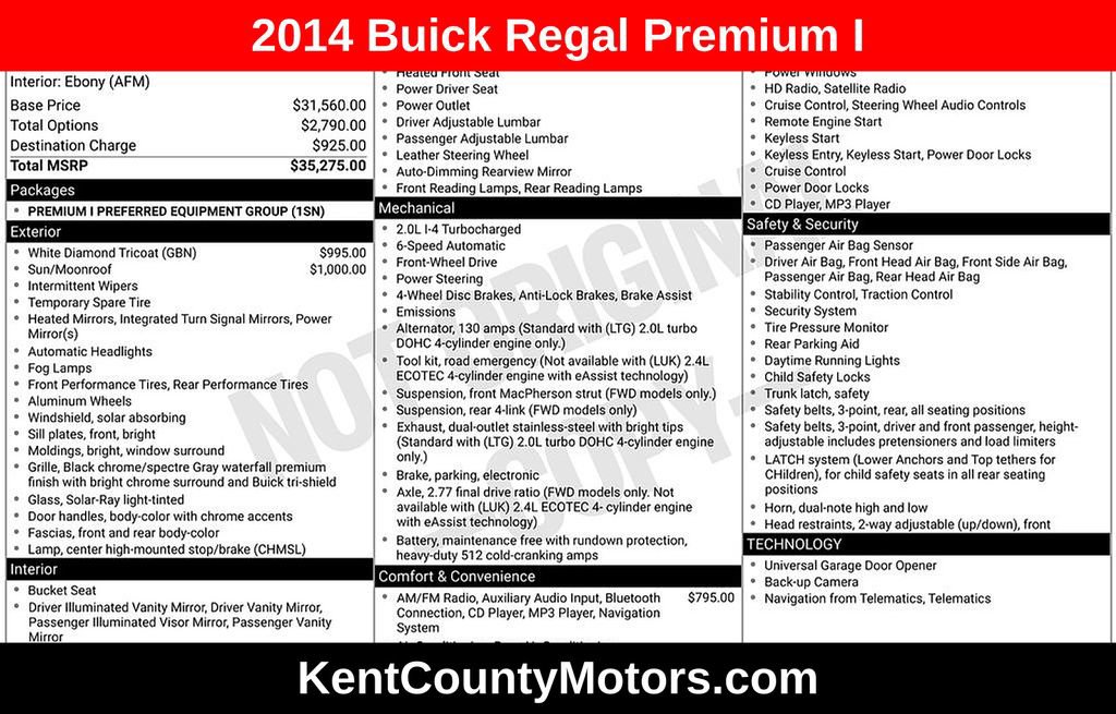 Used 2014 Buick Regal Premium