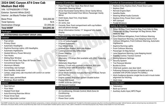 Used 2024 GMC Canyon AT4 image 33