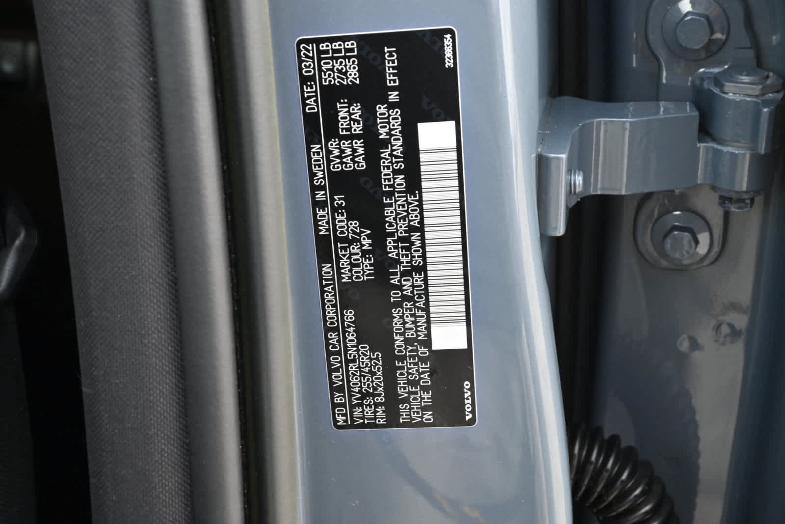 Used 2022 Volvo XC60 B6 Inscription w/ Advanced Package AWD/4WD image 27