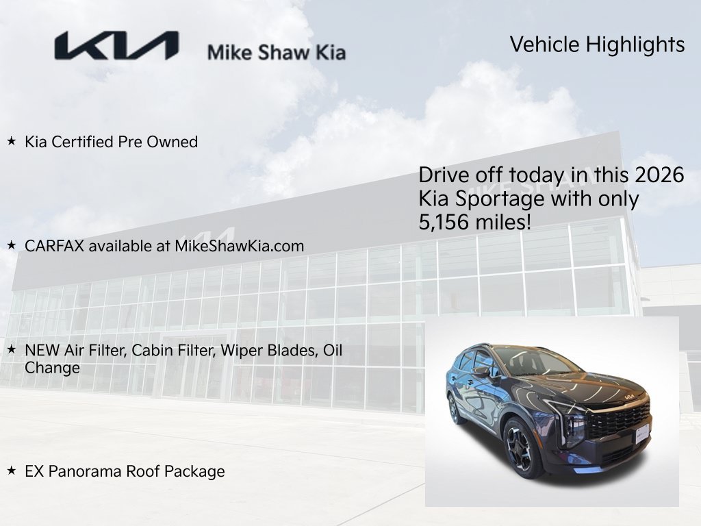 Certified 2026 Kia Sportage EX w/ EX Panorama Roof Package FWD image 10