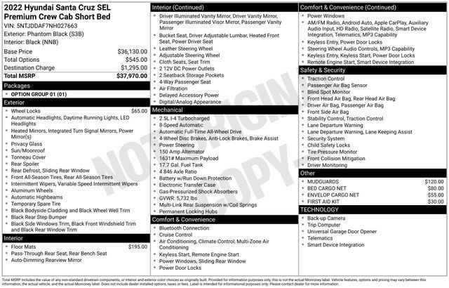 Used 2022 Hyundai Santa Cruz SEL Premium AWD/4WD image 5
