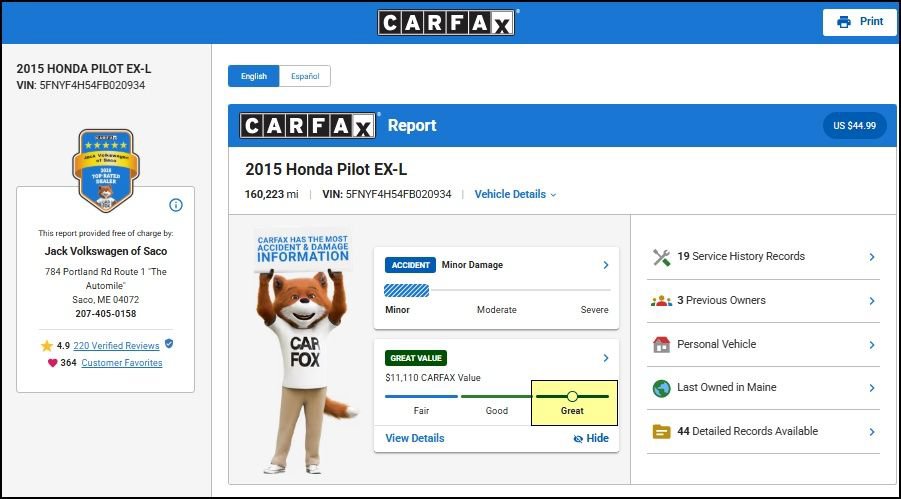 Used 2015 Honda Pilot EX-L image 11