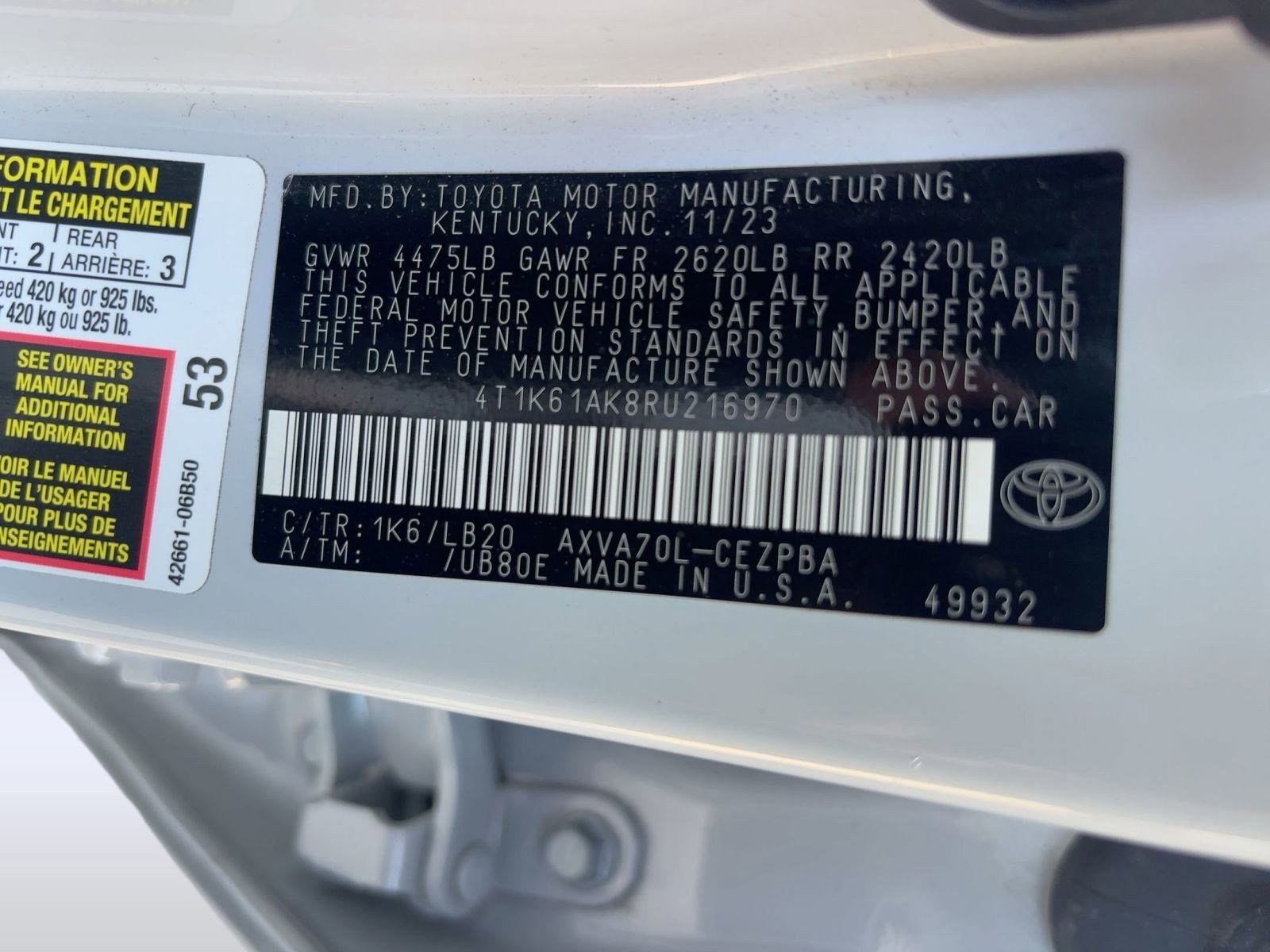 Used 2024 Toyota Camry XSE image 19