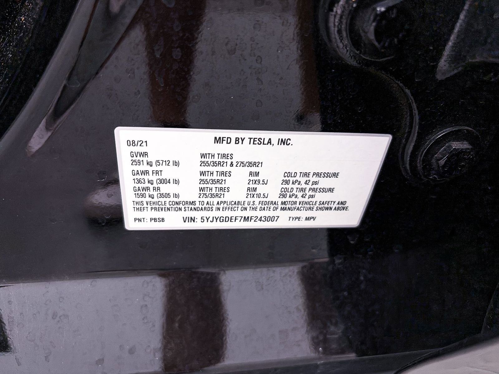 Used 2021 Tesla Model Y Performance image 34