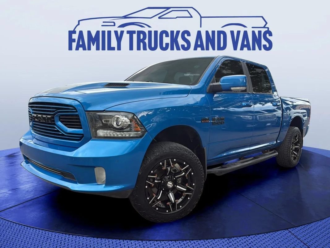 Used 2018 RAM 1500 Sport w/ Hydro Blue Sport Package AWD/4WD image 1
