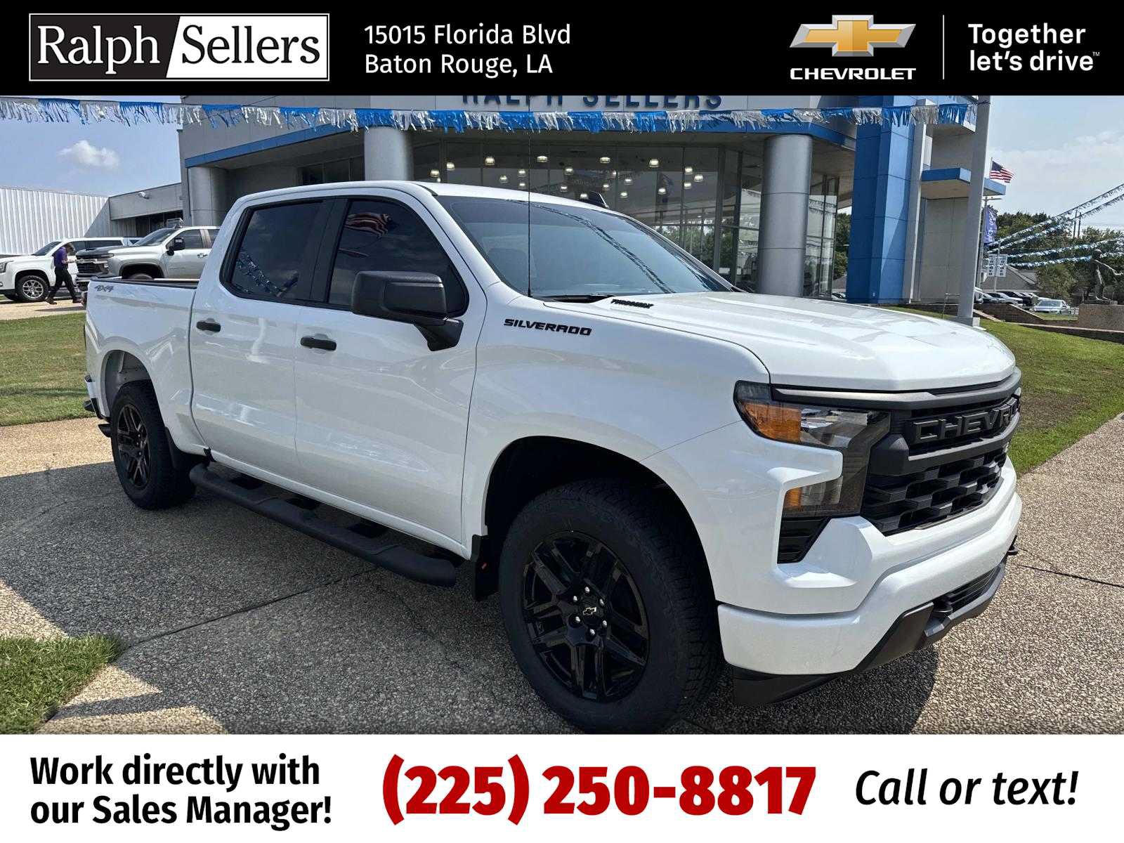 New 2026 Chevrolet Silverado 1500 Custom w/ Turbomax Blackout Package