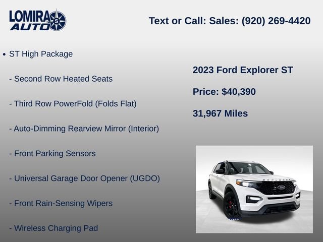 Used 2023 Ford Explorer ST w/ Technology Package AWD/4WD image 27