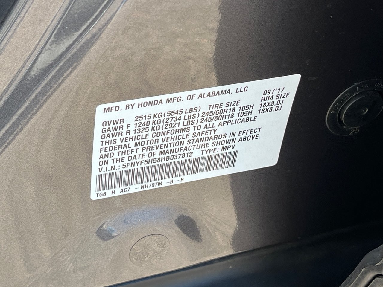 Used 2017 Honda Pilot EX-L image 31