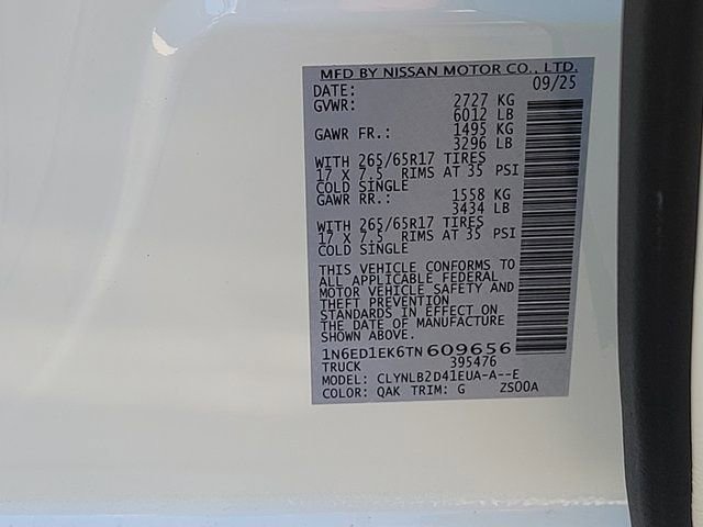 New 2026 Nissan Frontier SV w/ Tow Package image 12