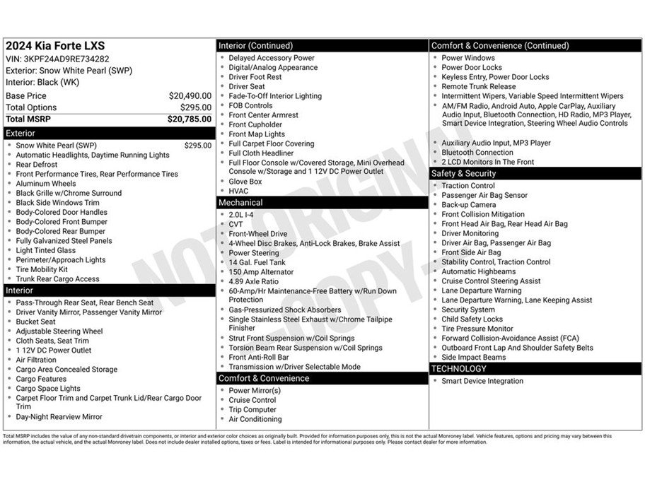 Used 2024 Kia Forte LXS image 34