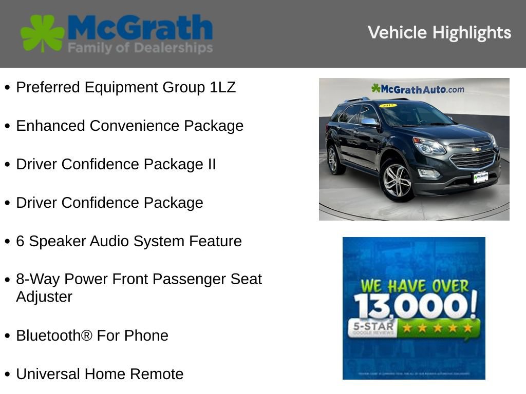 Used 2017 Chevrolet Equinox Premier w/ Enhanced Convenience Package FWD image 6