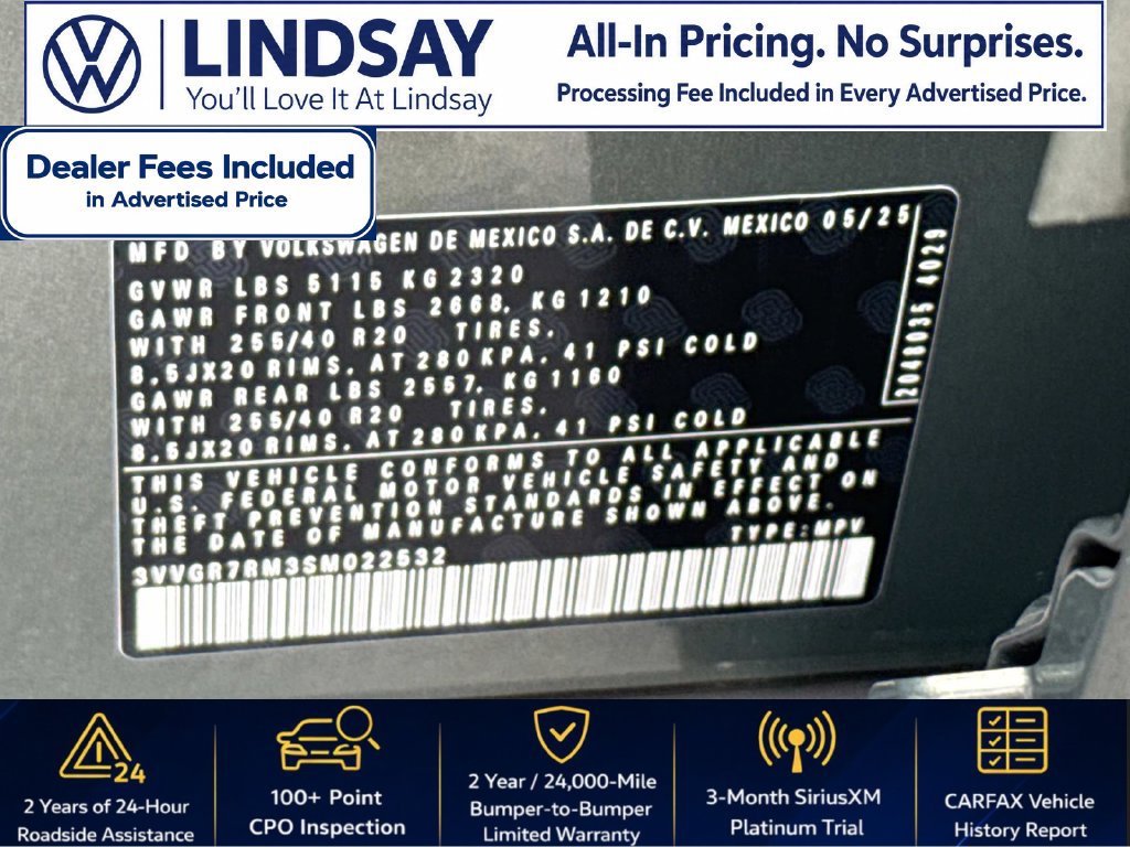 Certified 2025 Volkswagen Tiguan SE R-Line AWD/4WD image 27
