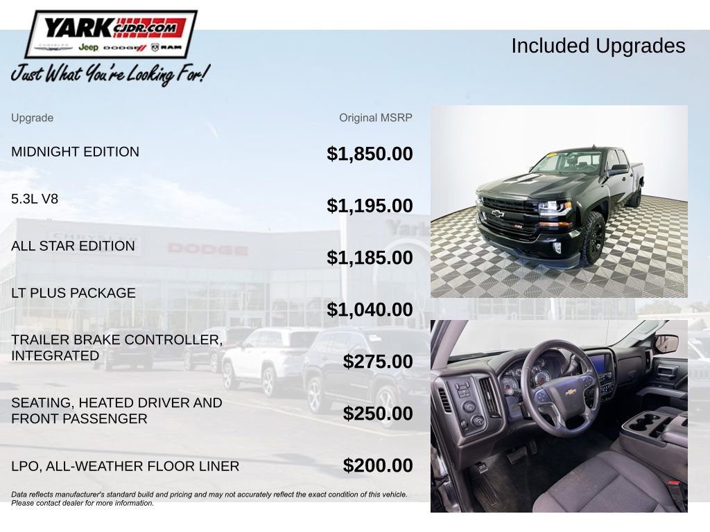 Used 2018 Chevrolet Silverado 1500 LT w/ Midnight Edition AWD/4WD image 5