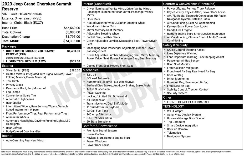 Used 2023 Jeep Grand Cherokee Summit image 42