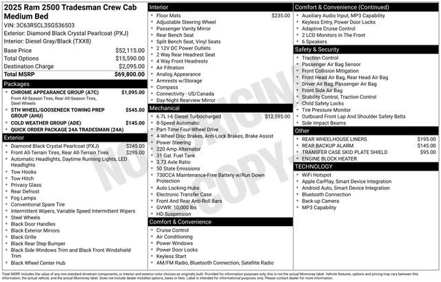 New 2025 RAM 2500 Tradesman w/ Chrome Appearance Group image 7