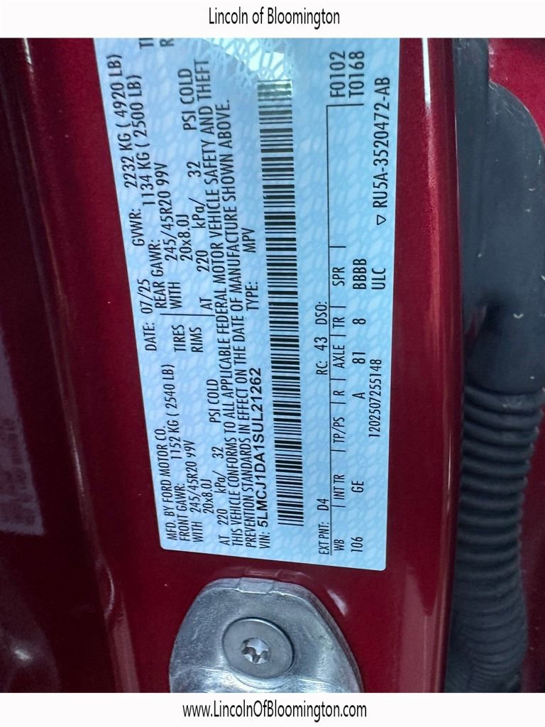 New 2025 Lincoln Corsair AWD w/ Equipment Group 101A image 50