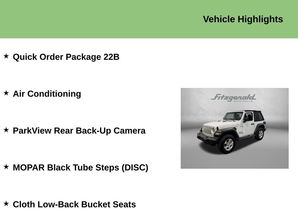 Used 2020 Jeep Wrangler Sport AWD/4WD image 9