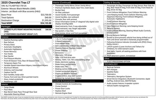 Used 2025 Chevrolet Trax LT FWD image 37