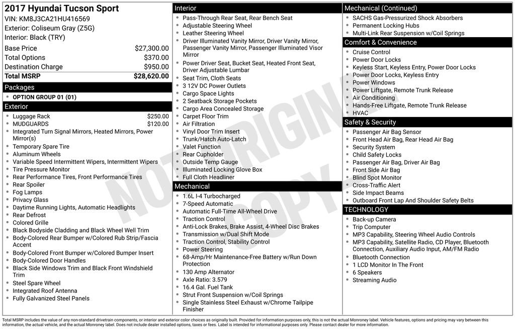 Used 2017 Hyundai Tucson Sport AWD/4WD image 22