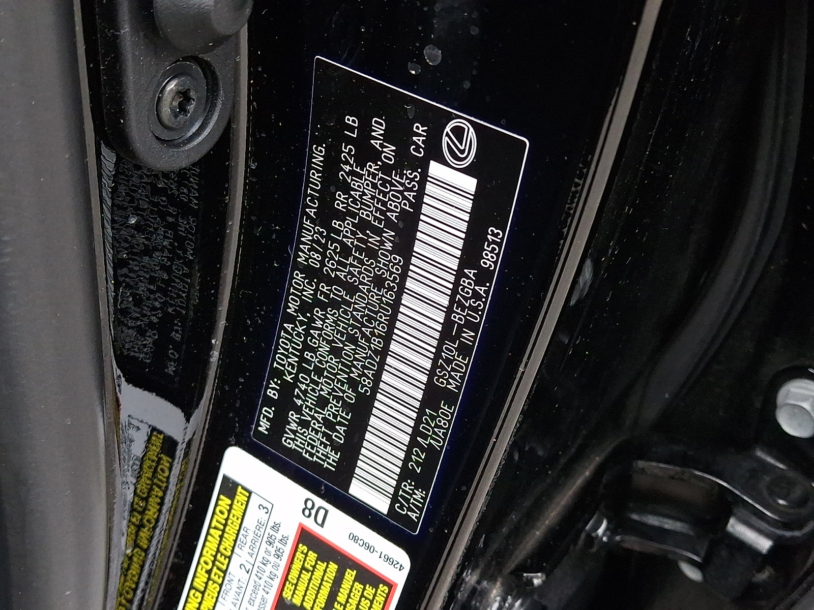 Certified 2024 Lexus ES 350 w/ Premium Package FWD image 28