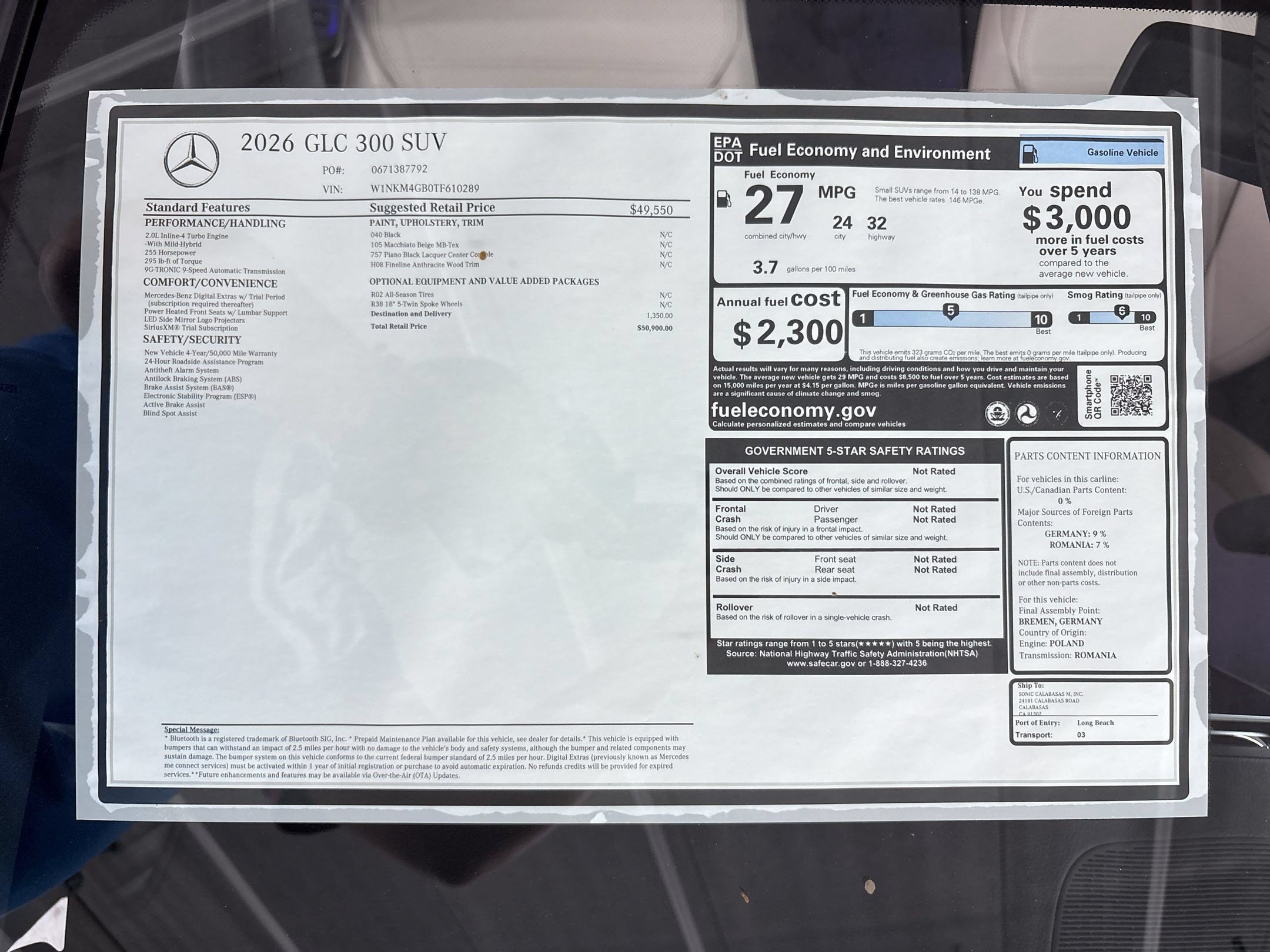 Certified 2026 Mercedes-Benz GLC 300 image 64