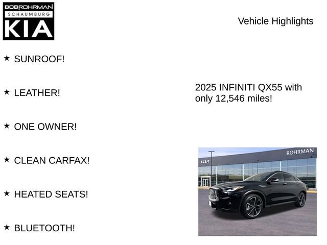 Used 2025 INFINITI QX55 Luxe w/ Cargo Package image 7