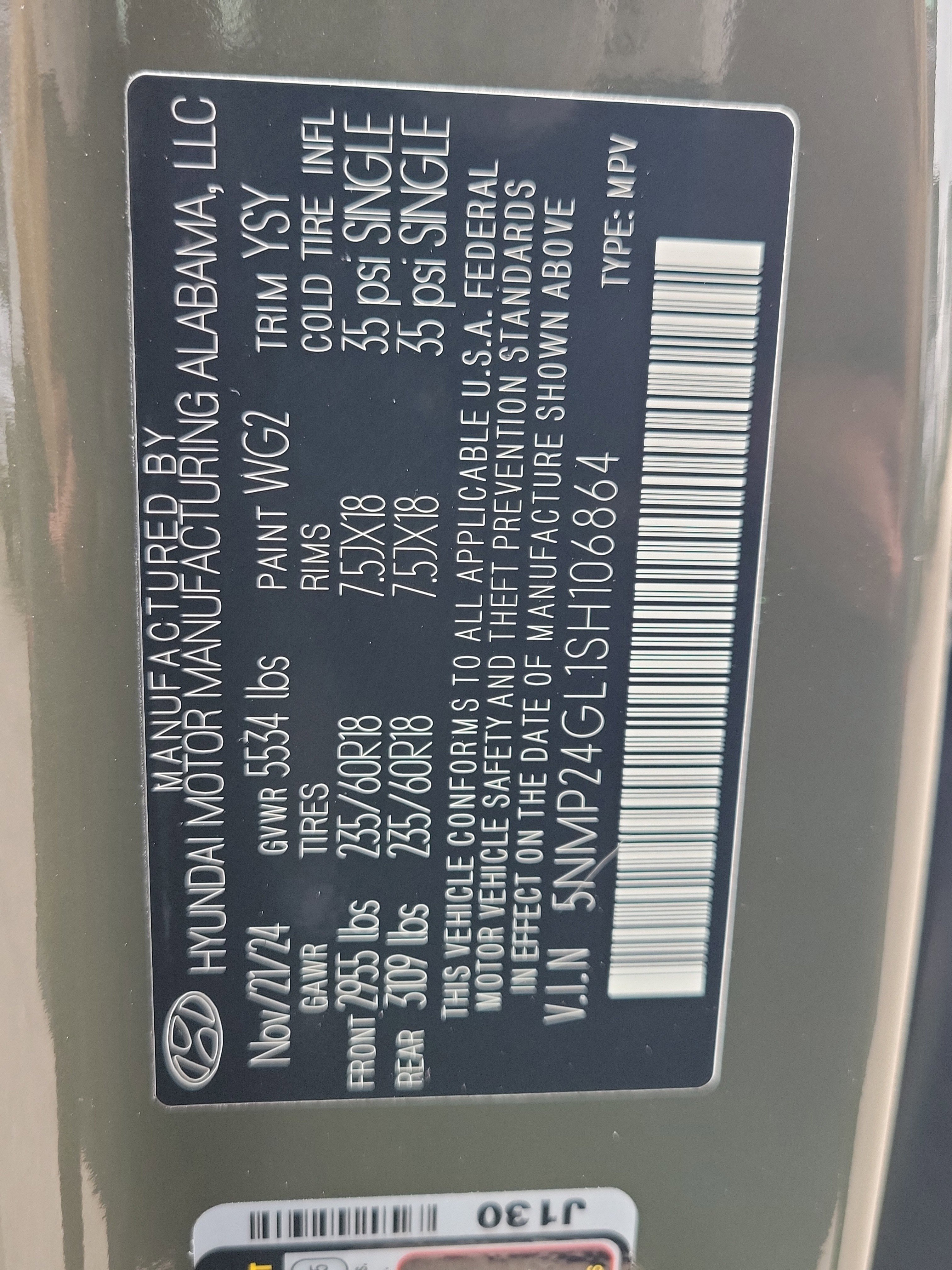 Certified 2025 Hyundai Santa Fe SEL image 35