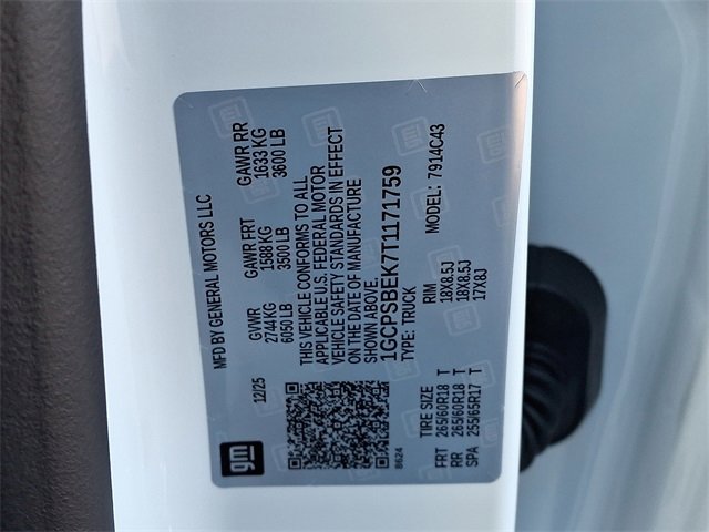 New 2026 Chevrolet Colorado W/T w/ WT Custom Package image 17