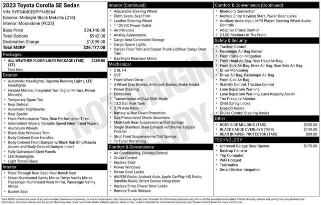 Used 2023 Toyota Corolla SE image 11