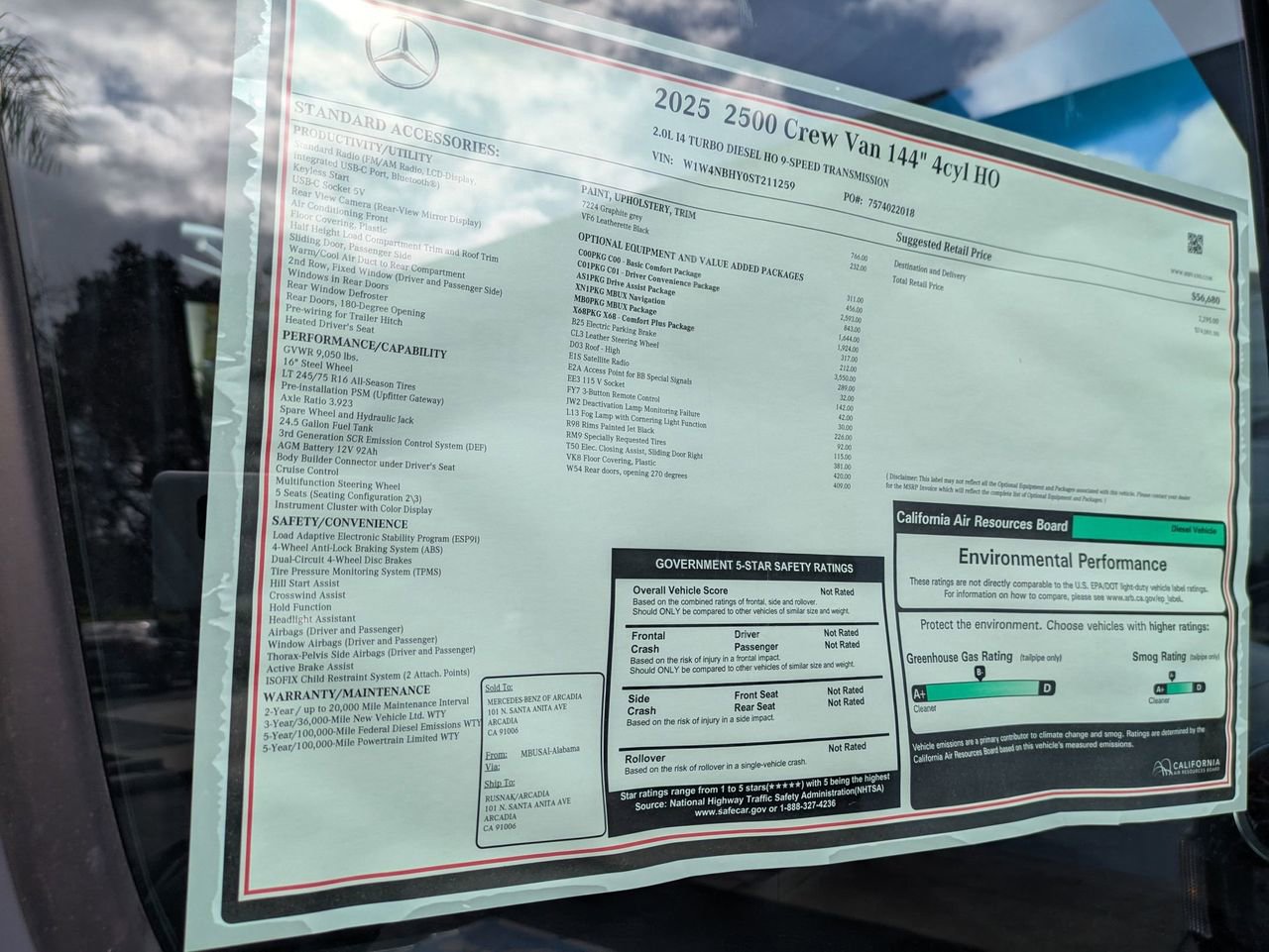 New 2025 Mercedes-Benz Sprinter 2500 image 14