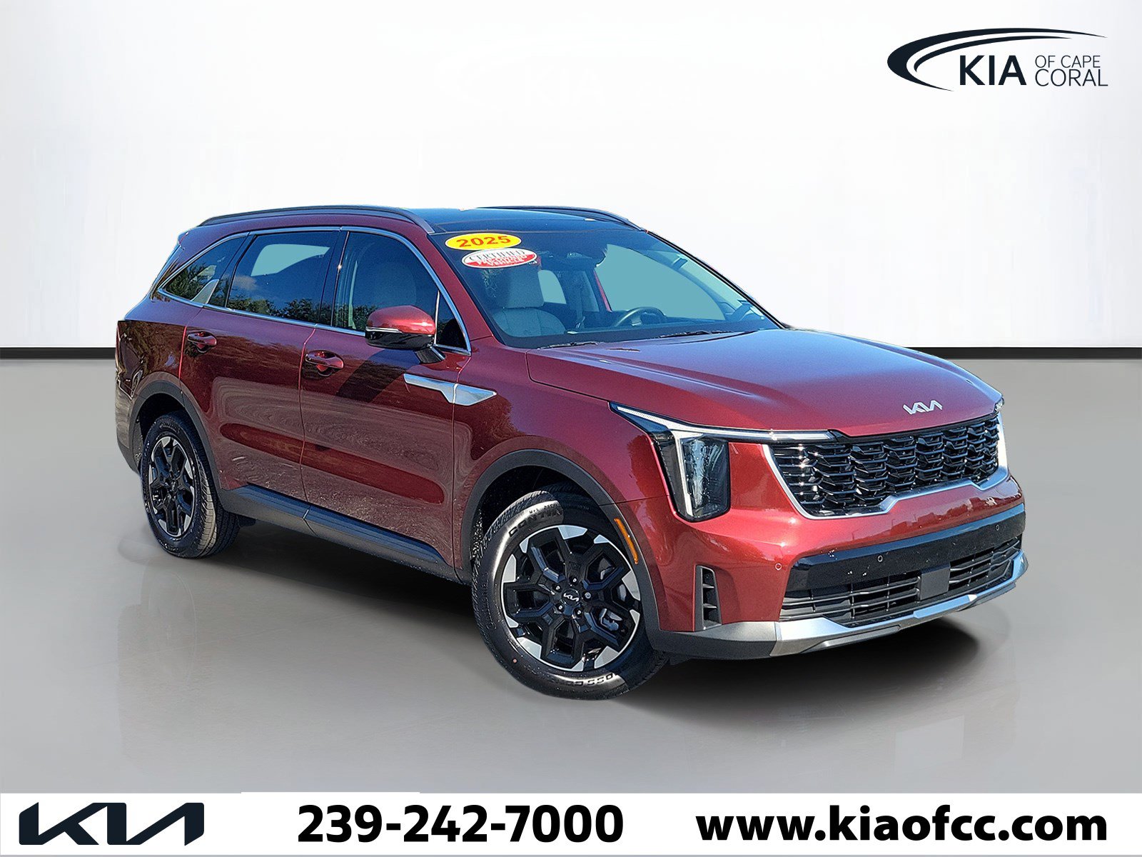 Certified 2025 Kia Sorento S w/ Panoramic Sunroof Package FWD image 1